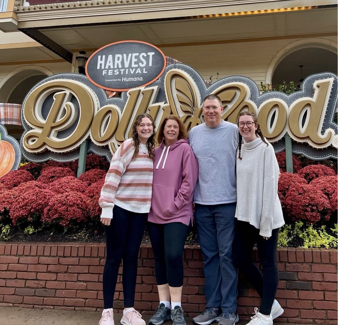 A picture of me and my family at Dollywood
